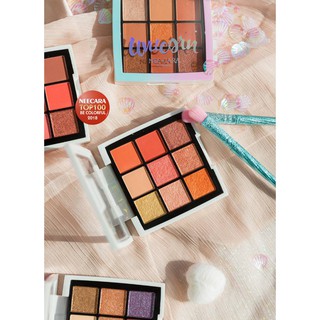 Unicorn 9color eyeshadow palette Nee Cara N669 พาเลทอายแชโดวเนื้อดินน้ำมัน.