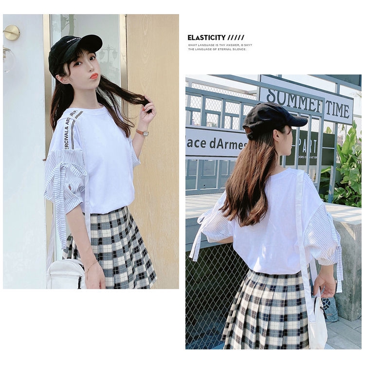Blouse Women S-XL 2020 Summer Fashion Korean Style Short Sleeve Solid ...