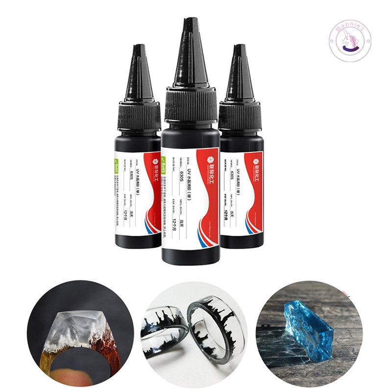 UV Resin Glue Ultraviolet Cure Gel Fast Curing Hard DIY for Jewelry