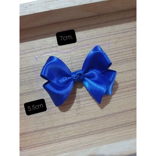 โบว์นักเรียนผ้าซาติน จับจีบ ราคาขายต่อ1คู่ มีหลายสี