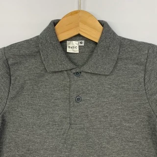 เสื้อโปโล แขนสั้น เด็กชาย-เด็กหญิง ผ้าจูติ 9 สี อายุ 1-11 ขวบ Polo Shirt for Kids unisex
