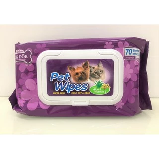 Bok Dok ผ้าเปียกทำความสะอาดสำหรับสัตว์เลี้ยง Pet wipes