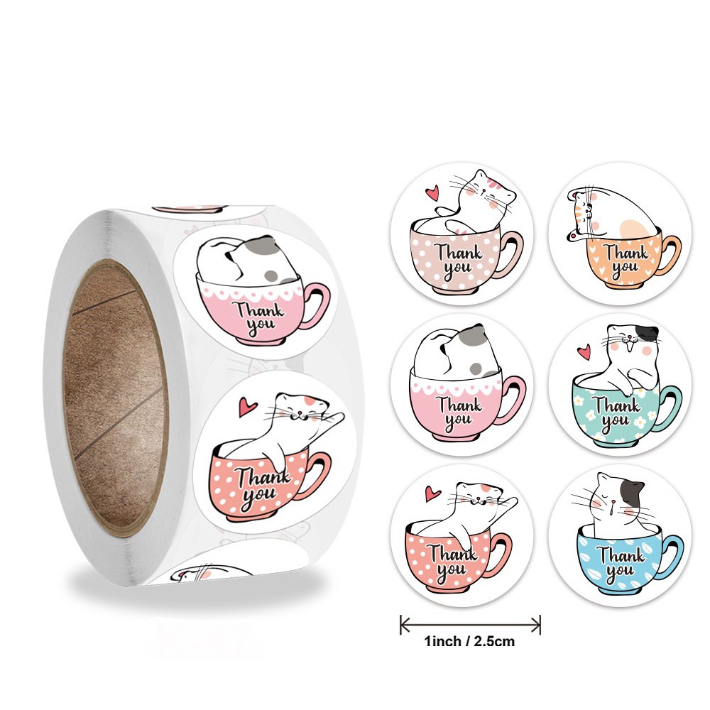 Stickerตกแต่งสินค้าแบบม้วนขนาด 2.5 cm.