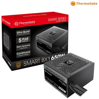 POWER SUPPLY THERMALTAKE SMART BX1 650W. (80+ Bronze)  สินค้ารับประกันศูนย์ 3 ปี