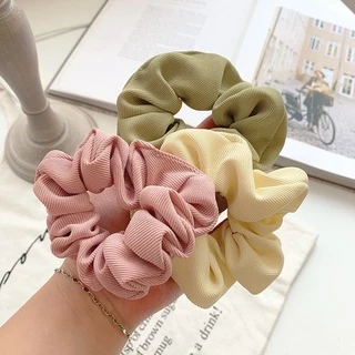 🔥พร้อมส่ง🔥 ยางรัดผม ยางมัดผมผ้าร่อง