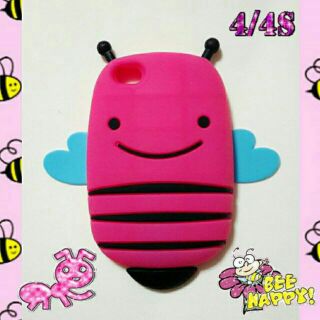 เคสซิลิโคนผึ้งน้อยปีกขยับได้พร้อมส่งสำหรับไอโฟน4/4S