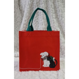 กระเป๋าผ้า สตาร์บัคส์ Starbucks Christmas Holidy Dog Cat Bag 2021