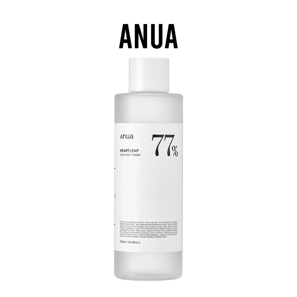 ANUA Heartleaf 77% Soothing Toner โทนเนอร์พี่จุน 250 ml.