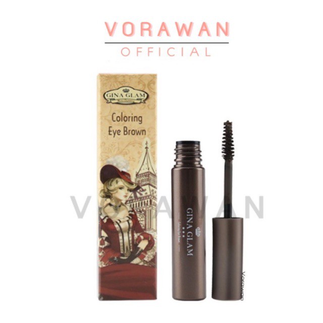 มาสคาร่าคิ้ว Gina Glam Coloring Eye Brown #G38 *ของแท้*