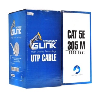 สายแลนLAN 305 เมตร ภายใน INDOOR UTP LAN CABLE CAT5e  GLINK