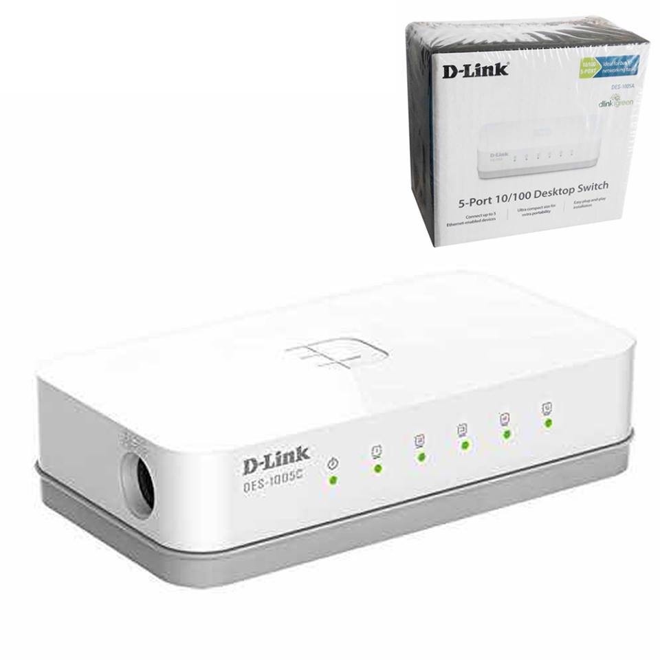 D-LINK Switch Hub 5Port 10/100Mbps DES-1005A