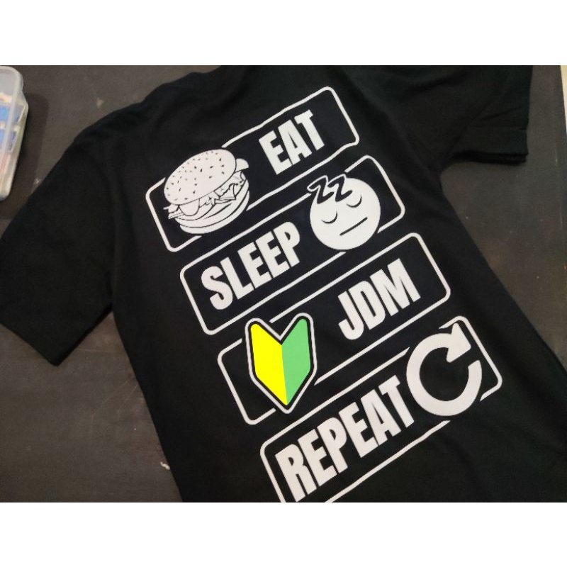 JDM T-shirt Car T-shirt jdm eat sleep Automotive T-shirt