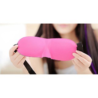 P36 สีชมพู  ผ้าปิดตา สำหรับการนอน Sleep Mask.