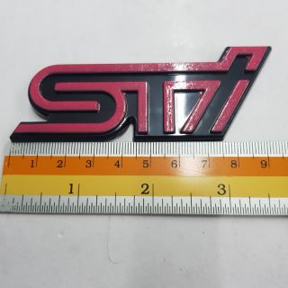 Logo STI ของรถ Subaru งานพลาสติก