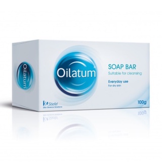 Oilatum Soap Bar ออยลาตุ้ม สบู่ อาบน้ำสำหรับ ผิวแห้ง ผิวเด็กทารก ผิวแพ้คัน สูตรอ่อนโยน ขนาด 100 กรัม 02656