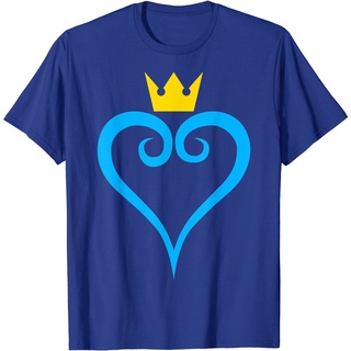 เสื้อยืดคอกลมเสื้อยืดลําลอง แขนสั้น พิมพ์ลาย Disney Kingdom Hearts Heart Symbol สไตล์เกาหลี คุณภาพสูงS-5XL