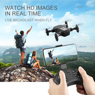 Mini Drone RC 4K HD camera โดรนพับได้ โดรนติดกล้อง โดรนบังคับ ล็อคความสูงโต้เทคออฟในปุ่มเดียว เชื่อมต่อมือถือเป็นจอภาพได