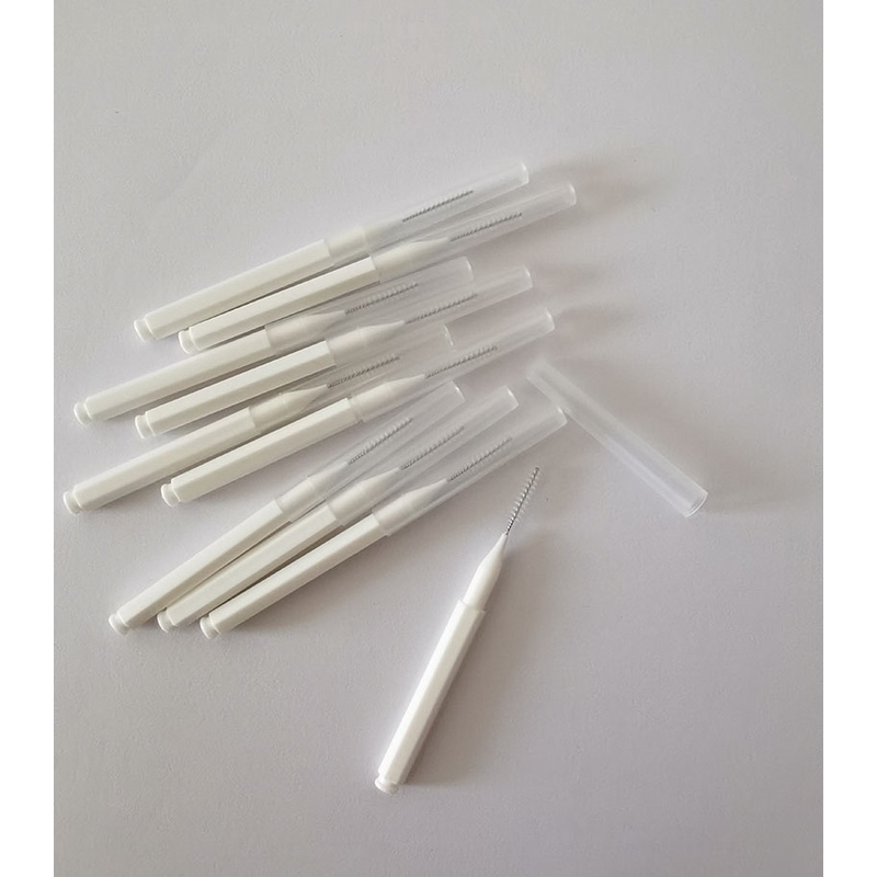 แปรงซอกฟัน 10 ชุด แปรงซอกฟัน ไม้จิ้มฟัน แท่งไหมขัดฟัน และแปรงดูแลจัดฟัน 7 สี - รูปที่ 3