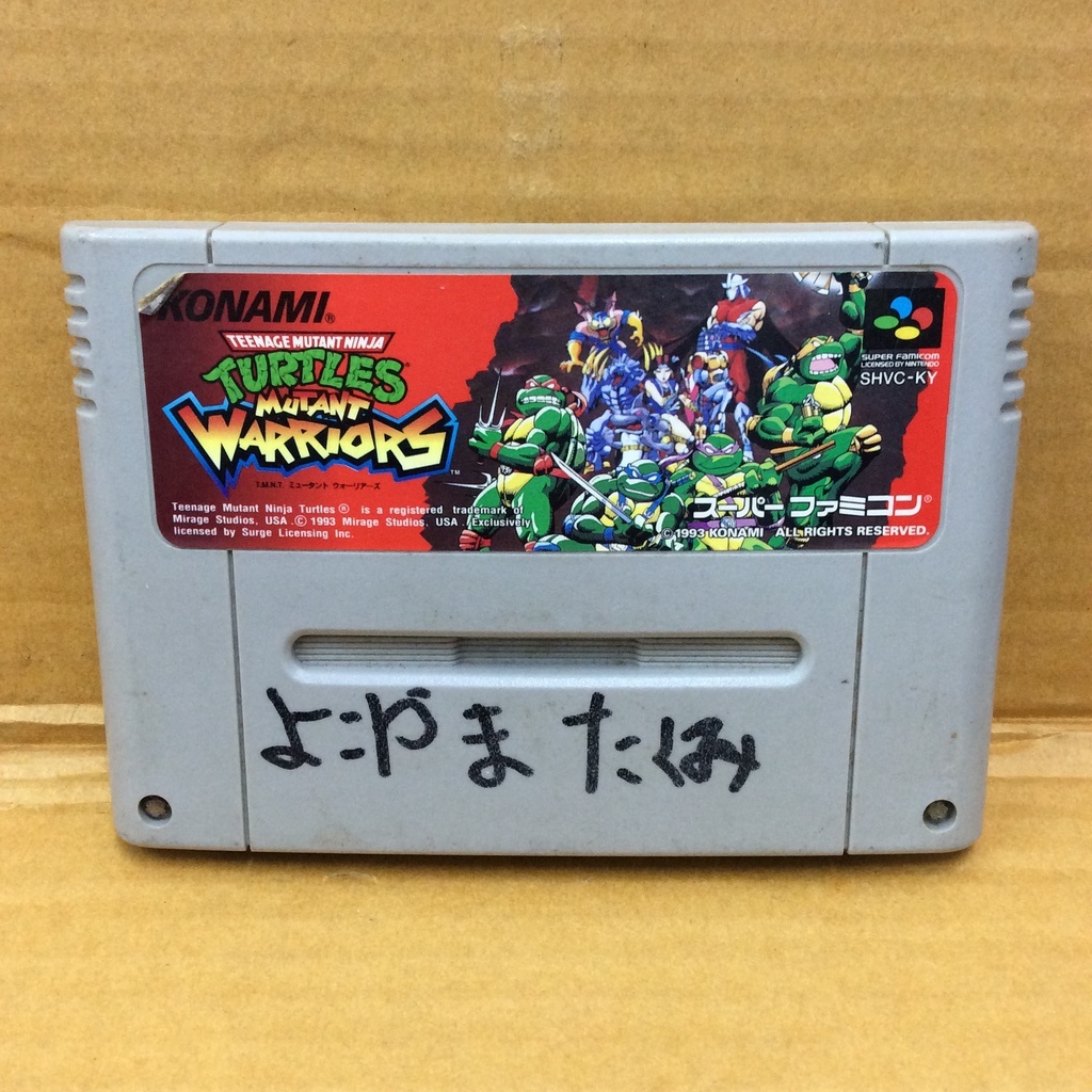 ตลับแท้ [SFC] [0152] Teenage Mutant Ninja Turtjes Mutant Warriors (Japan) (SHVC-KY) Super Famicom TM