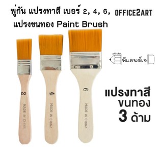 พู่กัน แปรงทาสี เบอร์ 2, 4, 6,  Paint Brush