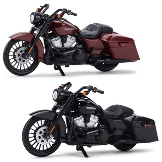 โมเดลรถจักรยานยนต์ Maisto 1:18 Harley-Davidson 2017 Road King ของเล่นสําหรับเด็ก