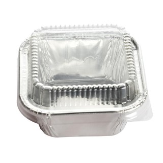 ถาดฟอยล์+ฝา (แพ็ค10ชิ้น) S&amp;S 4001 Foil tray + lid (pack of 10) S&amp;S 4001