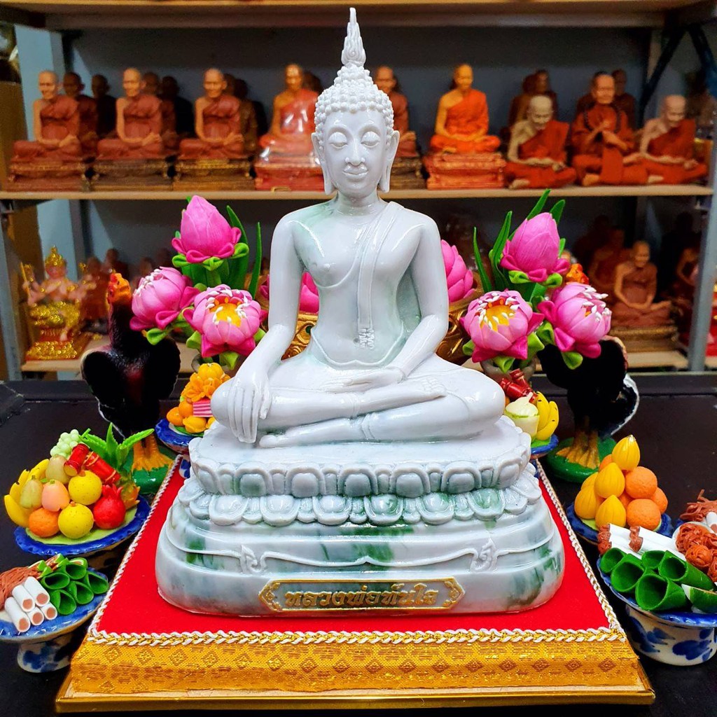 หลวงพ่อทันใจ หน้าตัก5นิ้ว งานสีหินอ่อนเสริมมงคลตามฮวงจุ้ย