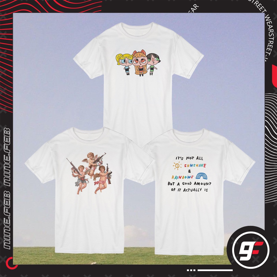9FEB เสื้อยืดลายน่ารักๆ พร้อมส่ง07 มีSize M L XL