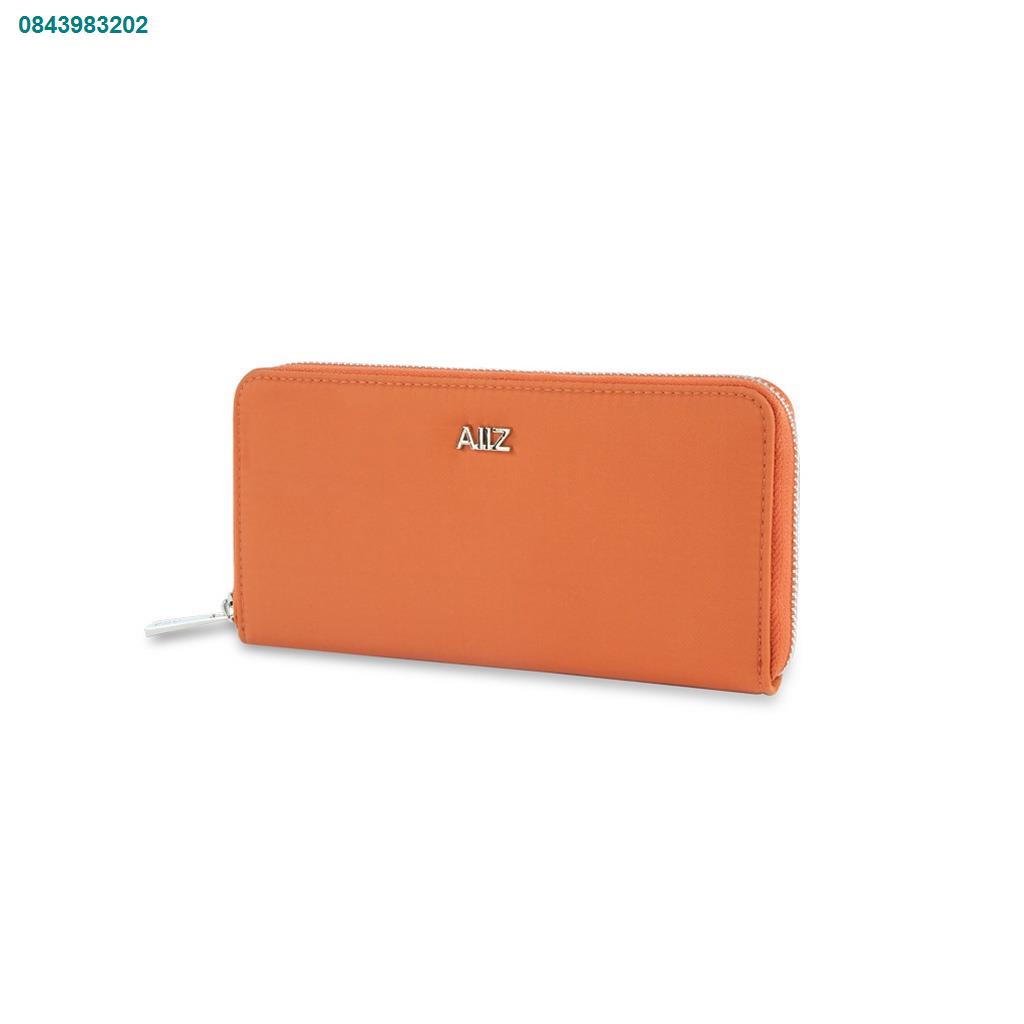 PAK7714❈▩AIIZ (เอ ทู แซด) - กระเป๋าสตางค์ผู้หญิงใบยาว แบบซิป PU Leather Women's Long Zip Wallet