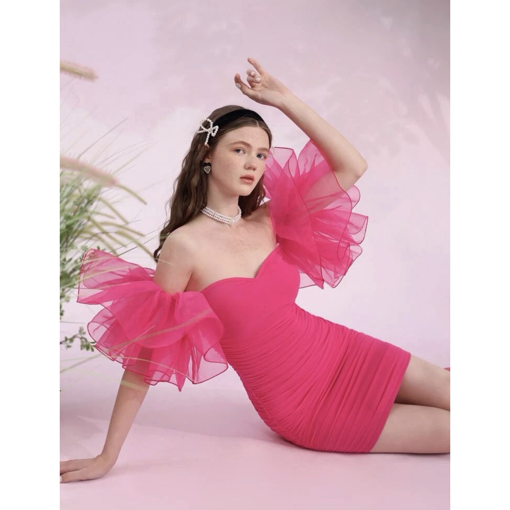 🧚🏻‍♀️MOD ชุดรัดรูป บอดี้คอน👗 เปิดไหล่ ลูกไม้ ดีไซน์ระบาย ตัดแต่ง จับจีบ 💃🏻 - รูปที่ 2