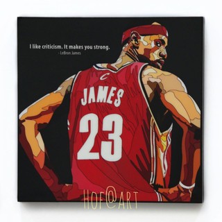 LeBron James #1 เลบรอน เจมส์ Basketball บาสเก็ตบอล รูปภาพ​ติด​ผนัง​ pop art​ กรอบรูป​​ นักกีฬา ของขวัญ​​ แต่งบ้าน