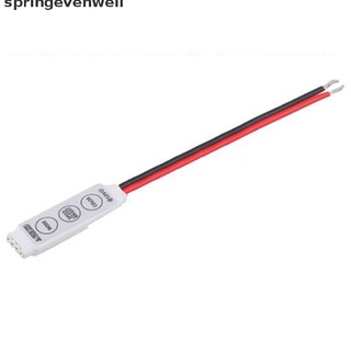 [springevenwell] ใหม่ สวิตช์ควบคุมหรี่แสง ขนาดเล็ก สําหรับแถบไฟ LED RGB 5050 3528 SMD DC 12V