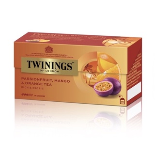 Twinings Passion Fruit Mango &amp; Orange Tea ชาทไวนิงส์ แพชชั่นฟรุ๊ต แมงโก้ &amp; ออเร้นจ์