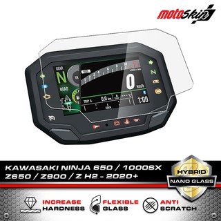 ฟิล์ม Plexiglass กันรอยหน้าปัด KAWASAKI Z900 / Z650 / Ninja650 / Ninja1000SX- 2020 PLEXIGLASS Dashboard Protection Film