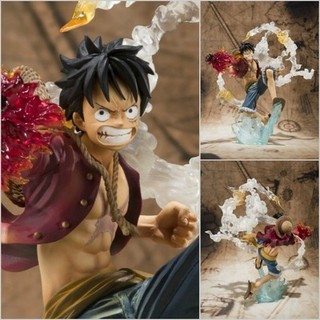 โมเดลฟิกเกอร์ One Piece Monkey D Luffy Battle Fire Fist Ver. ลูฟี่ Boxed PVC 18 ซม ของขวัญวันเกิด