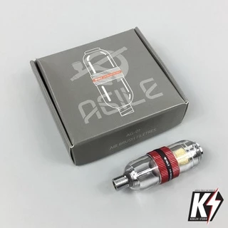 Agile กรองลมดักไอน้ำแอร์บรัช 1/8" แบบหลอดแก้ว AG01 สำหรับ Airbrush ดูดความชื้น เหมาะกับปั๊มลมขนาดเล็ก
