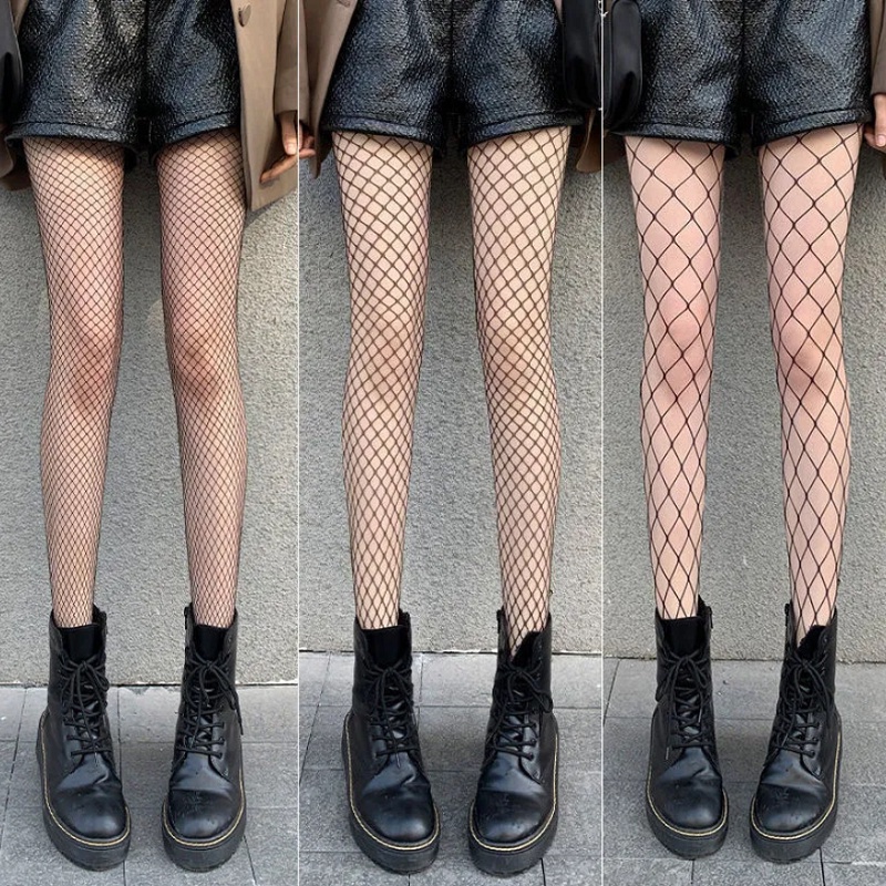 Hot Selling Sexy Fishnet Body Stockings Fish Net Pantyhose Mesh Nylon Tights Lingerie Skin Thigh High Waist Hosiery