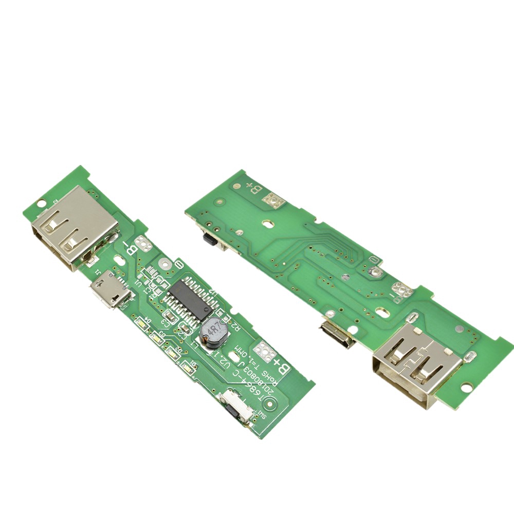 DIYMORE บอร์ดโมดูลพาวเวอร์แบงค์ PCB แบบ USB 5V 2A สำหรับชาตไฟ ราคา ถูกที่สุด ดีลบีเคเค แกลเลอรีภาพที่ 3