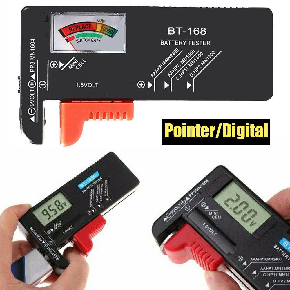 YNATURAL AAACD9V1.5V Battery Volt Tester Button Cell Voltage Checker ...