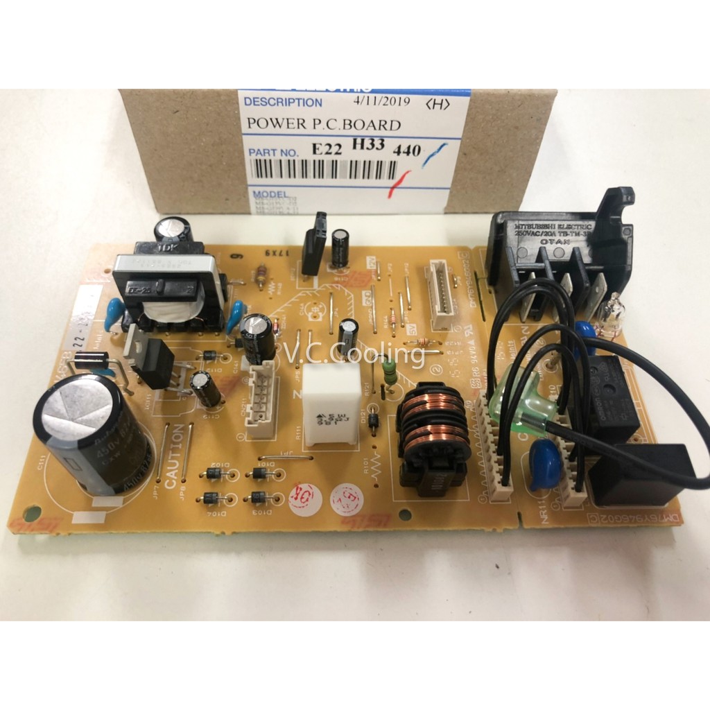 Mitsubishi Electric แผงพาวเวอร์ รุ่น MS-SGH09VC-T1, MS-SGH13VC-T1, MS-GJ09VA-T1(2013) Part No. E22 H33 440/E22 0M1 440
