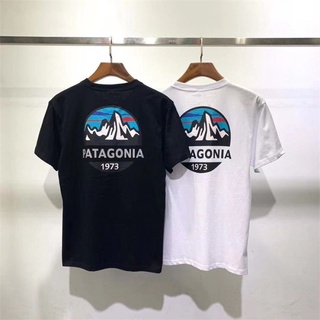 เสื้อยืด ผ้านุ่ม﹉Japan Limited Edition PATAGONIA / Batago Nia Snow Mountain เสื้อยืดผู้ชายและผู้หญิง