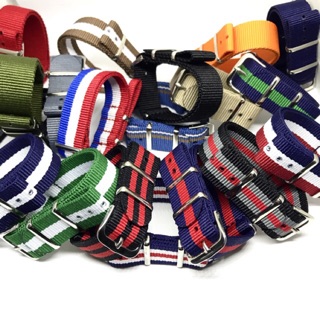 ( สายนาฬิกา ) Nylon Nato Strap สายนาโต้ สายไนล่อน seiko zulu  พร้อมส่งจากไทย