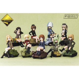 [ฟิกเกอร์แท้] Ichiban Kuji Premium Girls &amp; Panzer Saishuushou - Alice / Miho / Maho / Mika / Anchovy (Banpresto)