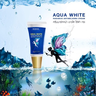 ครีมฟื้นฟูเซลล์ผิว ใน7วัน Aqua White Radiance  บำรุงล้ำลึก คลายความหมองคล้ำ ลดฝ้า กระ รอยสิว ผิวหน้าจะขาว กระจ่างใส