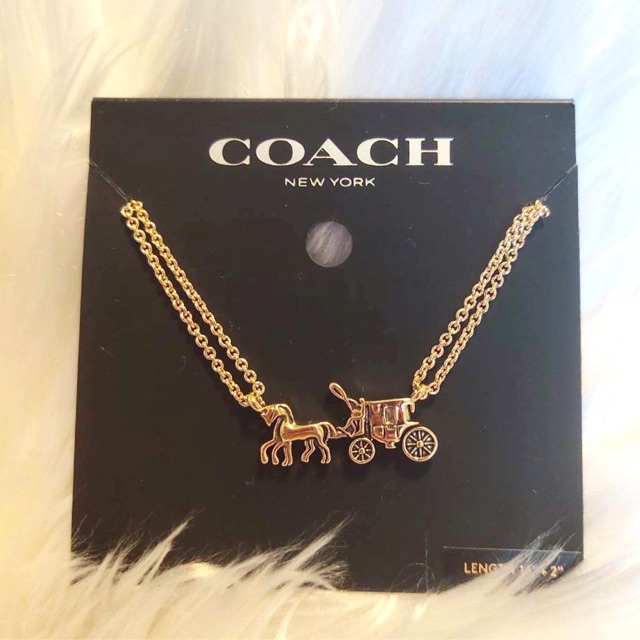Coach horse and carriage necklace sales