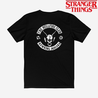 เสื้อยืดโอเวอร์ไซส์เสื้อยืด ลาย Hellfire Club Stranger Things 1205S-3XL