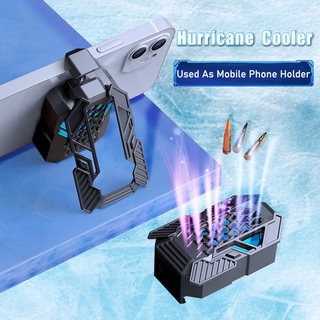 เคสพัดลมระบายความร้อนหม้อน้ําโทรศัพท์มือถือ แบบพกพา สําหรับ PUGB Turbo Hurricane Game Cooler Cell Phone Cool Heat Sink IPhone / Xiaomi