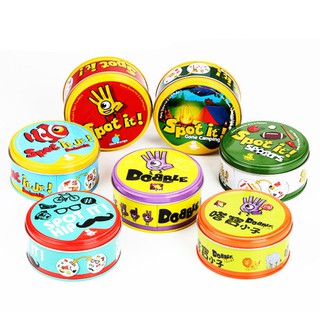 【HOUMI】เกมการ์ด 6 แบบของเล่นสําหรับครอบครัว Card Game spot it 6 Styles