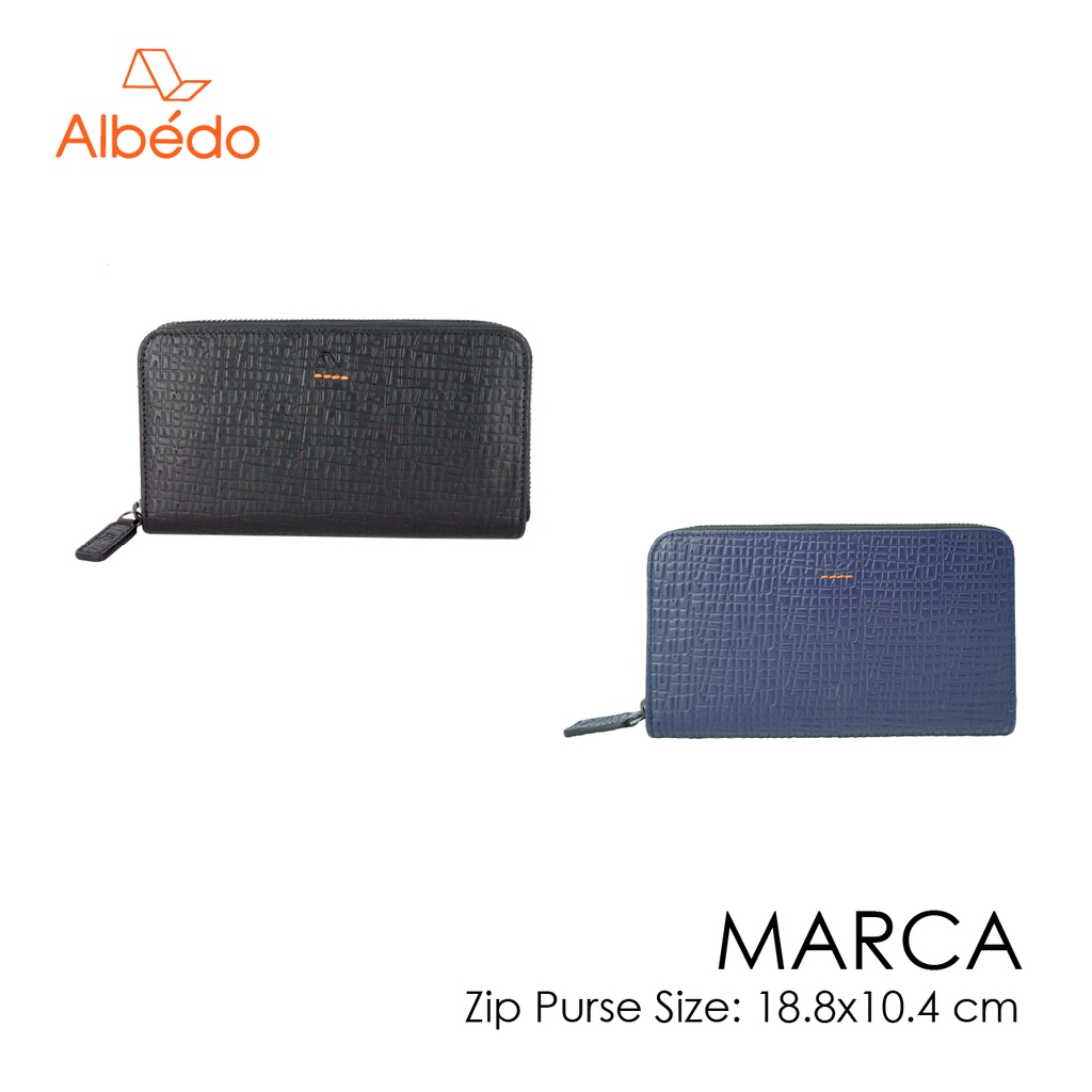 [Albedo] MARCA ZIP PURSE กระเป๋าสตางค์ใบยาวซิปรอบ รุ่น MARCA - MC00955/MC00999