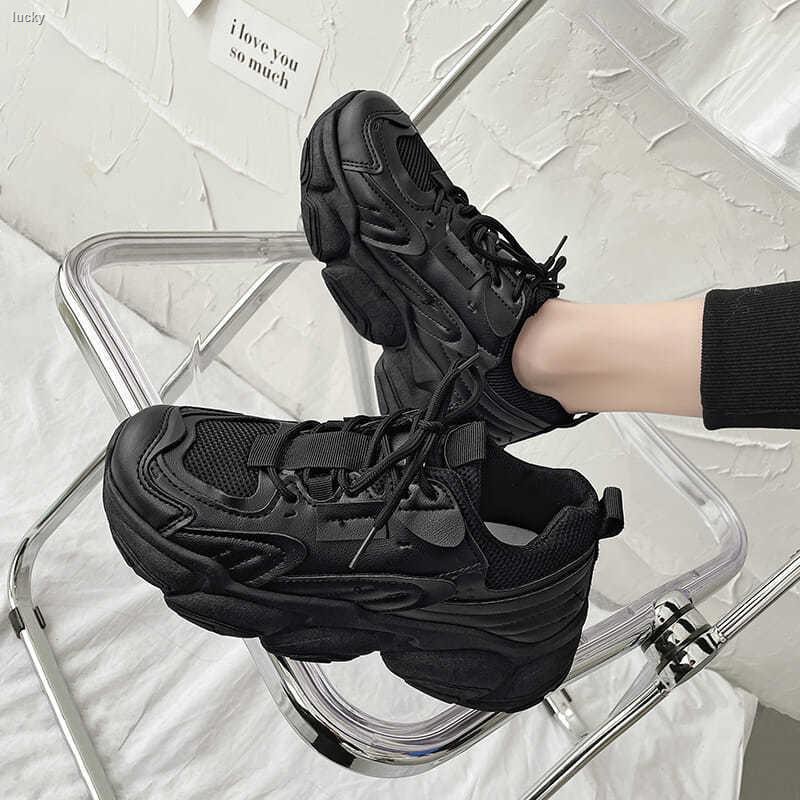 รองเท้าเบาจิ baoji ผู้หญิง ,รองผ้าใบผู้หญิง ™♛รองเท้าเก่าสีดำผู้หญิงฤดูใบไม้ร่วง 2021 ใหม่ทุกการแข่ง